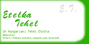 etelka tehel business card